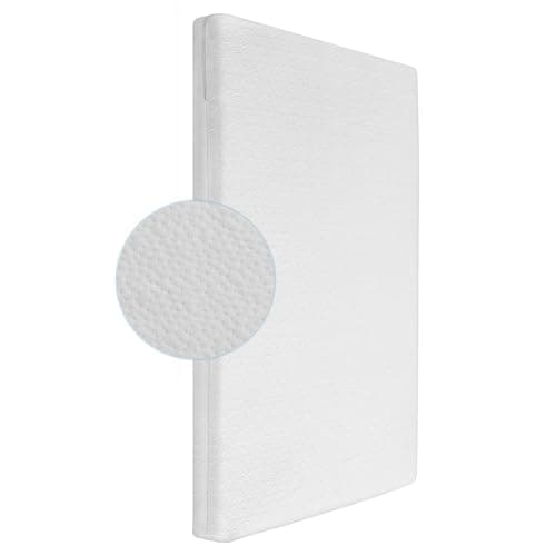 ThrivyHero Mini Crib Mattress, 2-Stage Dual Firmness with High Density Support Foam and Cooling Gel Memory Form, 38 x 24inch Mini Mattress for Crib with Ultra-Soft Jacquard Cover, Washable, White - Image 1
