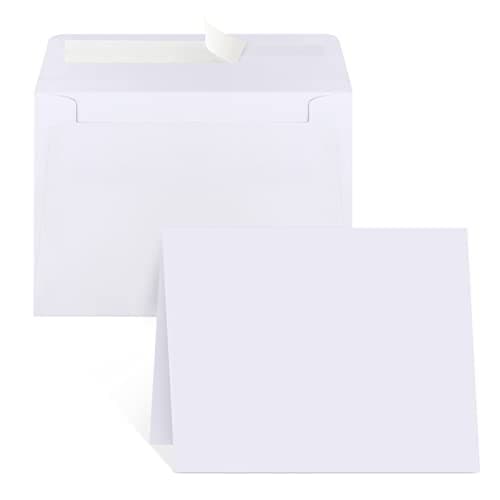 Joyberg Blank Cards and Envelopes 4x6, 30 Pack White Invitation Cardstock with 30 Pack Envelopes, Self-Seal Thank you Blank Greeting Cards and Envelopes, for All Occasions DIY, Print custom - Image 1