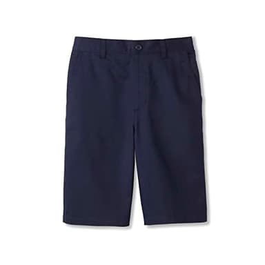 French Toast Boys' Pull-On Twill Chino Shorts, Navy, 10 - Image 1
