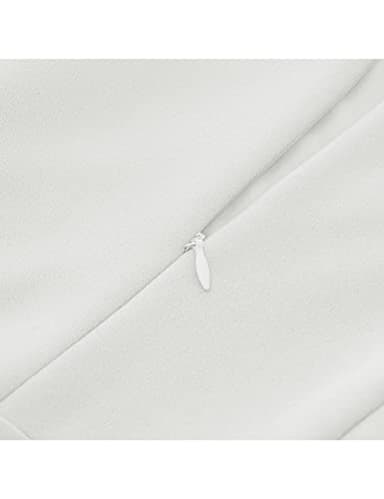 HomRain White Church Graduation Dresses for Women 2025, Casual Dress Fit and Flare for Tea Party White XL - Image 6
