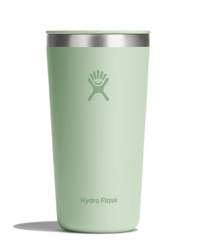 Hydro Flask All Around Tumbler Press-in Lid, Insulated Travel Mug, Stainless Steel Coffee Cup 20 Oz Aloe Green - Image 1