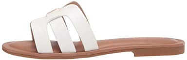 The Drop Women's Monika Flat H-Band Slide Sandal, White, 9 - Image 8