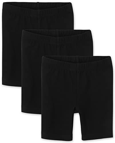 The Children's Place baby girls And Toddler Bike Shorts, Black 3 Pack, 3T US - Image 1