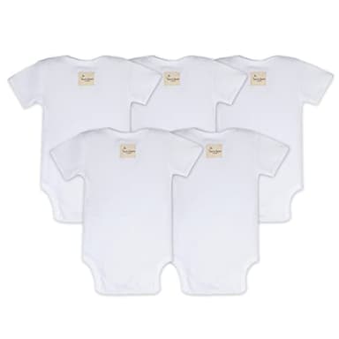 Burt’s Bees Baby Unisex Baby Bodysuits, 5-Pack Short & Long Sleeve One-Pieces, 100% Organic Cotton - Image 2