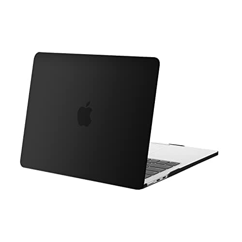 MOSISO Compatible with MacBook Air 13 inch Case 2025 2024 2023 2022 Release M4 A3240 M3 A3113 M2 A2681, Protective Plastic Hard Shell Cover Compatible with MacBook Air 13.6 inch Case, Black - Image 1