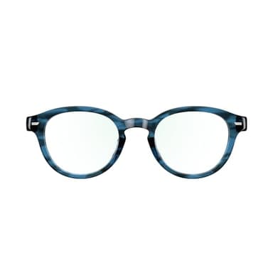Amazon Echo Frames, an Alexa device (newest model), Smart glasses with Alexa, Round frames in Blue Tortoise with blue light filtering lenses - Image 1
