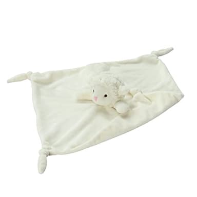 CREVENT Cozy Plush Baby Security Blanket Loveys for Baby Girls Boys, Minky Front and Back with Animal Face (Ivory Sheep) - Image 3