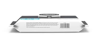 Amazon Basics Extra Large Flushable Wipes, 360 wipes (6 packs of 60), Adult Wet Wipes and Resealable closure - Image 4