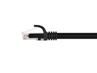 Monoprice Cat5e 50ft Black Patch Cable UTP 24AWG 350MHz Pure Bare Copper Snagless RJ45 Flexboot Series Ethernet Cable - Image 2