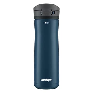 Contigo Jackson Chill 2.0, Vacuum-Insulated Stainless Steel Water Bottle with Secure Lid, Leak-Proof Travel Friendly, 20oz Capacity, Blueberry Color, Keeps Drinks Cold for 12 Hours - Image 1