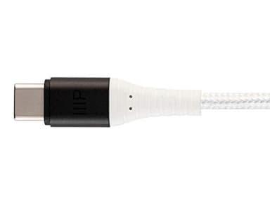 Monoprice USB 2.0 Type-C to Type-A Charge & Sync Cable - Kevlar/Nylon-Braid, 3 Feet, White - AtlasFlex Series - Image 5