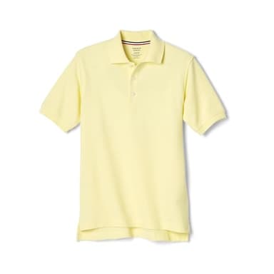 French Toast Boys Short Sleeve Pique Polo Shirt (Standard & Husky), Yellow, 6-7 - Image 1