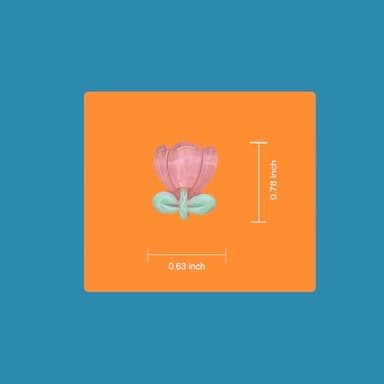 Flowers Shoe Decoration Charms for Clog, Cute Resin Charms Accessories for Adults - Image 2