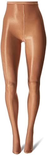 Danskin Women's Shimmery Footed Tight, Classic Light Toast, C - Image 3