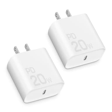 i Phone Charger 10Ft Fast Charging, MFi-Certified, 20W PD Block with 10Ft Cable, Type C Travel Plug & Cord for i Phone 14/13/12/11, i Pad & More [2 Pack] [Black] - Image 1