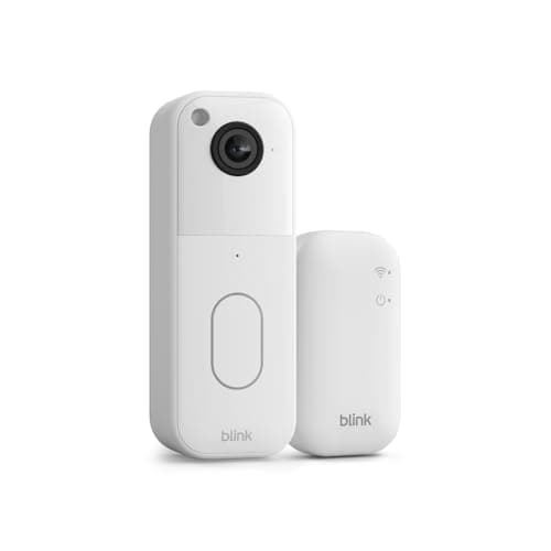 Blink Video Doorbell (newest model) – Head-to-toe HD view, two-year battery life, and simple setup. Sync Module Core included – System (White) - Image 1