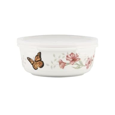 Lenox 824646 Butterfly Meadow Serve & Store Container, Small Container 6.25"D x 2.75"H - Image 1
