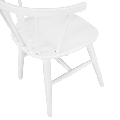 Roundhill Furniture Alwynn Contemporary Wooden Spindle Back Dining Chairs, Set of 2, White - Image 7