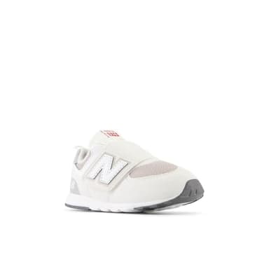 New Balance Baby 574 V1 70s Racing New-B Hook & Loop Sneaker, Sea Salt/White, 2 X-Wide US Unisex Infant - Image 4