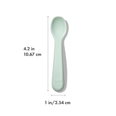 OXO Tot Silicone Spoons 2 Pack - Blossom and Opal - Image 6