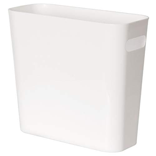 Youngever 1.5 Gallon Slim Trash Can, Plastic Garbage Container Bin, Small Trash Bin with Handles for Home Office, Living Room, Study Room, Kitchen, Bathroom (1 Pack White) - Image 1