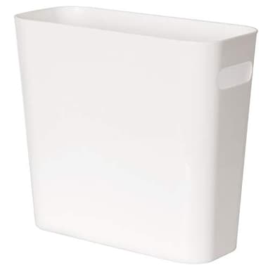 Youngever 1.5 Gallon Slim Trash Can, Plastic Garbage Container Bin, Small Trash Bin with Handles for Home Office, Living Room, Study Room, Kitchen, Bathroom (1 Pack White) - Image 1