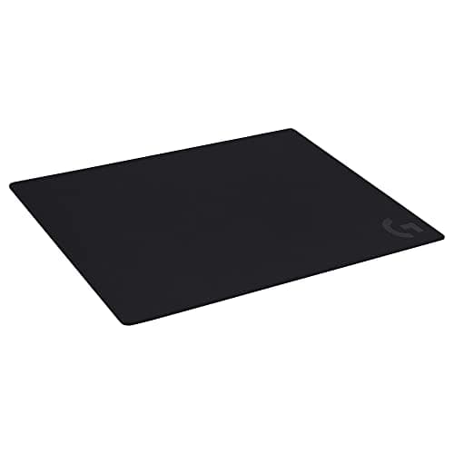 Logitech G640 Large Cloth Gaming Mouse Pad, Optimized for Gaming Sensors, Moderate Surface Friction, Non-Slip Mouse Mat - Black - Image 1