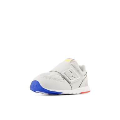 New Balance Baby 574 V1 Midsole Hook and Loop Sneaker, Grey Matter/Lemon Zest, 2 US Unisex Infant - Image 1