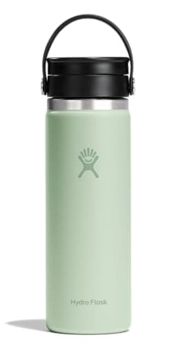 Hydro Flask Flex Sip Coffee Tumbler – Insulated Stainless Steel, Non Spill, Leak Proof Travel Coffee Cup 20 Oz Aloe Green - Image 1