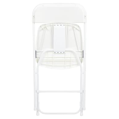 Flash Furniture Hercules Set of 10 Indoor/Outdoor Heavy-Duty Plastic Folding Chairs, Foldable Commercial Stacking Chairs with 650-lb. Static Weight Capacity, White - Image 14