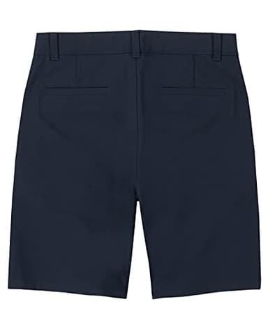 IZOD Big Boys School Uniform Flat Front Stretch Performance Short, Navy, 14 - Image 2