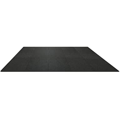 VEVOR 0.56Inch 100sq.ft 25 Tiles Gym Flooring for Home Gym, Rubber Top with High Density EVA Foam, 25 x 25In Gym Floor Exercise Equipment Mats, Interlocking Gym Mats, Puzzle Workout Mats, Black & Gray - Image 8