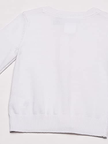 The Children's Place girls School Uniform Cardigan Sweater, White, Large US - Image 4