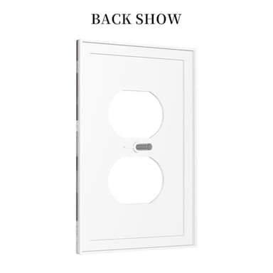 Xuejiaku Outlet Covers Red Grey Modern Geometry Abstract Circle 1 Gang Duplex Light Switch Cover Plate Decorative Wall Plates Electrical Switchplate Receptacle Cover for Bathroom Bedroom Home Decor - Image 4