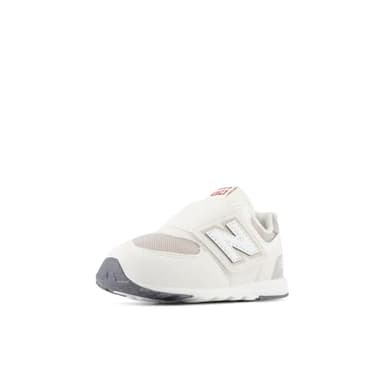 New Balance Baby 574 V1 70s Racing New-B Hook & Loop Sneaker, Sea Salt/White, 2 X-Wide US Unisex Infant - Image 1