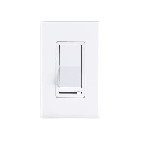 Cloudy Bay in Wall Dimmer Switch for LED Light/CFL/Incandescent,3-Way Single Pole Dimmable Slide,600 Watt max,Cover Plate Included - Image 1