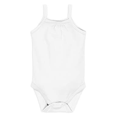 HonestBaby Cami Bodysuits One-piece 100% Organic Cotton for Baby Girls, Pink Ombre, 24 Months - Image 6