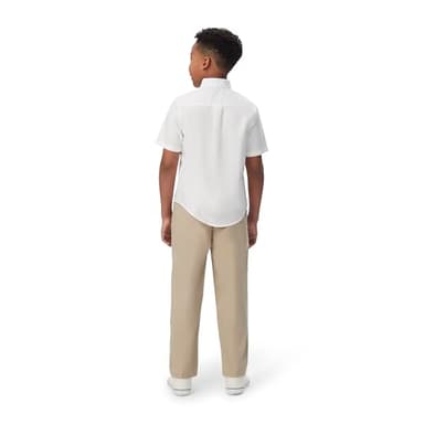 French Toast Boys' Short Sleeve Oxford Dress Shirt (Standard & Husky), Light Blue, 14 - Image 5