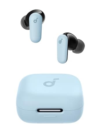 Soundcore P30i by Anker Noise Cancelling Earbuds, Strong and Smart Noise Cancelling, Powerful Bass, 45H Playtime, 2-in-1 Case and Phone Stand, IP54, Wireless Earbuds, Bluetooth 5.4 (Blue) - Image 1