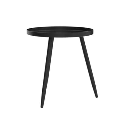 AOJEZOR Side Table: End Table for Indoor Use - Small Side Tables for Small Spaces All Matte Black with 3 Legged - Image 4
