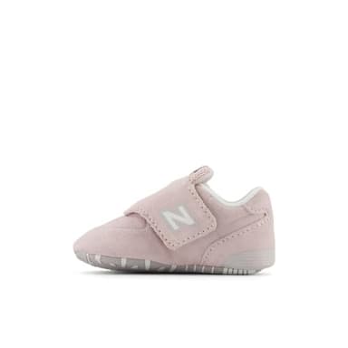 New Balance Baby Girls 574 V1 Hook and Loop Crib Sneaker, Crystal Pink/Shell Pink, 3 Infant - Image 2