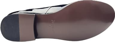 Justar Men's Patent Leather Tuxedo Dress Shoes Slip-on Loafers with Bowtie Wedding Party Prom Shoes for Men (Black, 9) - Image 4