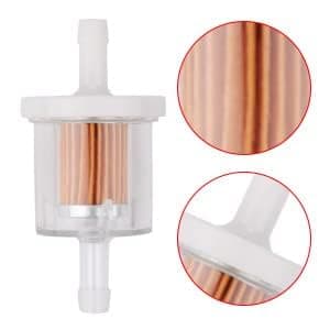 Tvent 1/4" Fuel Filter 691035 493629 for brigs and straton with Fuel line Camp Replacement for Kawsaki 49019-0027 49019-7001 845125 Motorcycle Motor Lawn Tractor Mower (Pack of 8) - Image 3