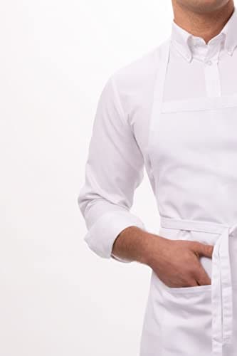 Chef Works Unisex Butcher Apron, White, One Size - Image 4