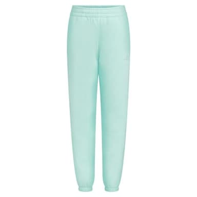 adidas Girls Cotton Fleece Joggers, Aqua Blue, Large - Image 1