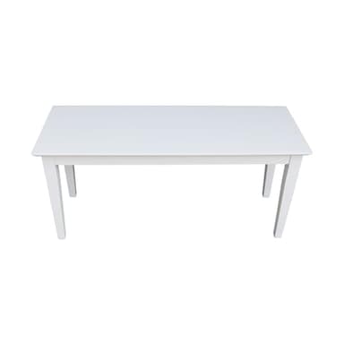 Shaker Style Solid Parawood Kitchen/Dining Bench, 39"W x 14"D x 18"H, Sturdy Seating for Entryway, Living Room, Family Room, or Breakfast Nook, Easy Assembly, Unfinished, Ready to Stain or Paint - Image 7