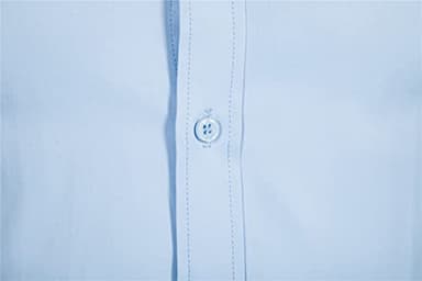 DELCARINO Men's Long Sleeve Button Up Shirts Solid Slim Fit Casual Business Formal Dress Shirt Light Blue Medium - Image 4