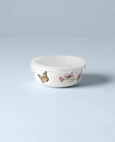 Lenox 824646 Butterfly Meadow Serve & Store Container, Small Container 6.25"D x 2.75"H - Image 2