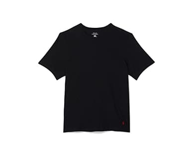 POLO RALPH LAUREN Big Men's Classic Fit Cotton Crew Undershirt 3-Pack, Polo Black/Red-3 Pack, 3X Tall