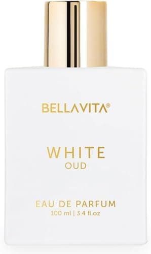 BellaVita Luxury White OUD Unisex Perfume 100Ml | Premium Arabic Men and Women Perfumes | Notes of Artemisia, Musk, Oud Vetiver and Freesias | Exquisite Unisex Arabian Perfume for Women & Men - Image 1